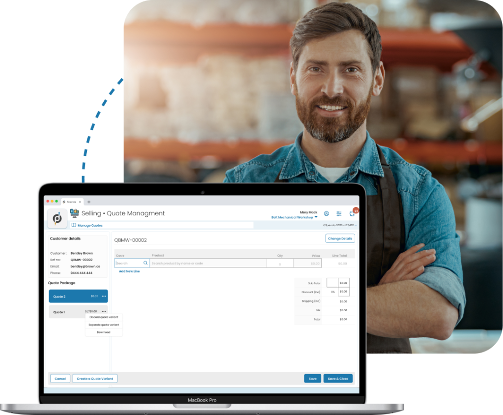 Spenda Quote Management Software