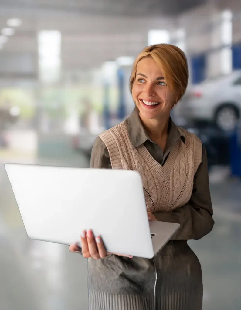 Woman using SwiftStatement